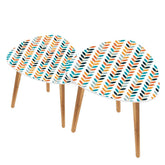 Kate McEnroe New York Scandinavian Retro Danish Modern Floral Mid Century Nesting TablesNesting Tablessp7dA7VLP1