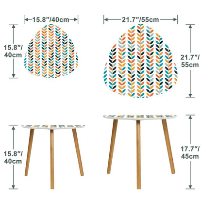 Kate McEnroe New York Scandinavian Retro Danish Modern Floral Mid Century Nesting TablesNesting Tablessp7dA7VLP1