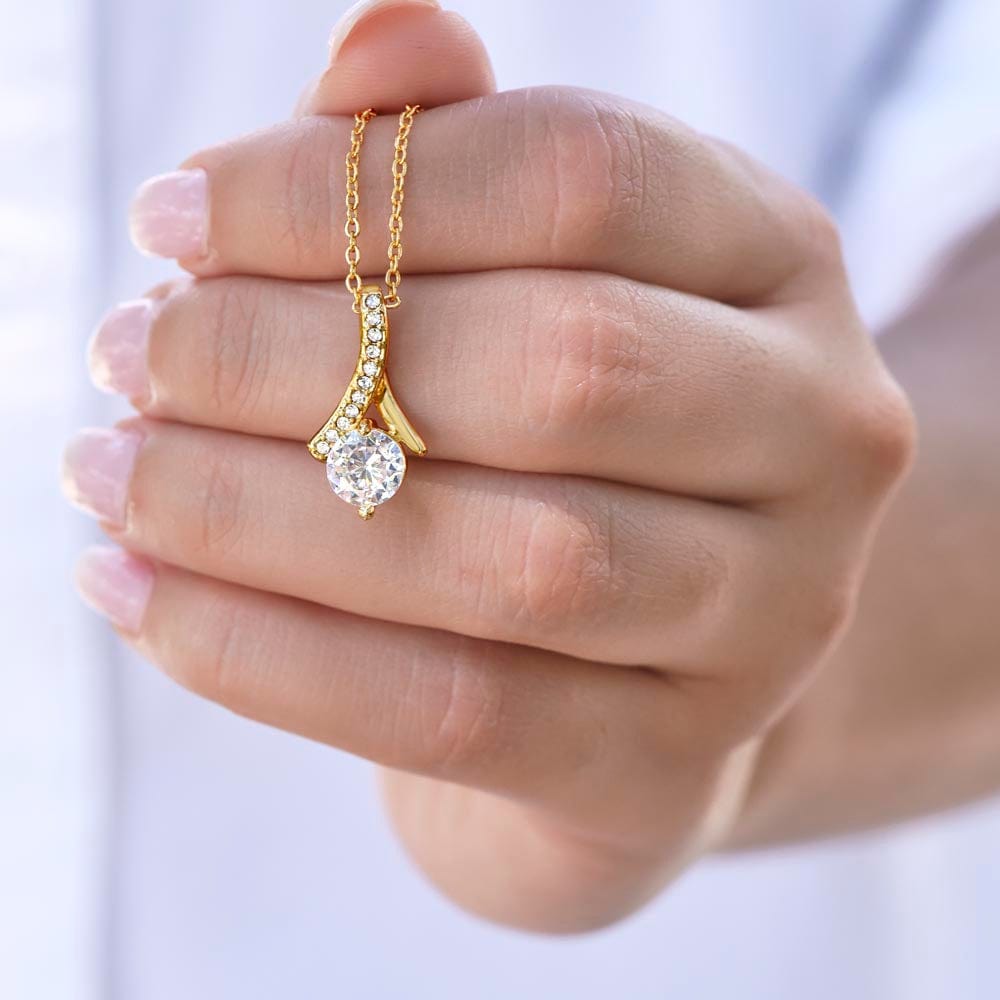 ShineOn Fulfillment Scarlett's Glamour 14k -18k Gold Finish Necklace Jewelry