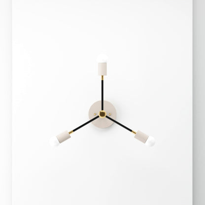 Kate McEnroe New York Seoul - 3 Light Mid Century Inspired ChandelierChandeliersku - 43968357040374