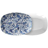 Kate McEnroe New York Serving Platter in Luxury Blue and White Floral ChinoiserieServing PlattersP21 - LUX - BLU - 24