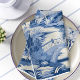 Kate McEnroe New York Set of 4 Chinoiserie Pagoda Floral Cloth Dinner, Country Farmhouse Table Linen, Wedding Table Decor, Grandmillenial Kitchen Decor - 12028823Napkins16603309448803712653