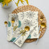 Kate McEnroe New York Set of 4 Classic Franciscan Starburst Napkins, 50s Mid Century Modern Atomic Retro Cream, Aqua Blue, Green Table LinensNapkins17582243983817719916