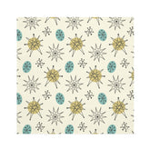 Kate McEnroe New York Set of 4 Classic Franciscan Starburst Napkins, 50s Mid Century Modern Atomic Retro Cream, Aqua Blue, Green Table LinensNapkins17582243983817719916