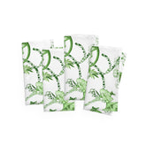 Kate McEnroe New York Set of 4 Floral Green and White Chinoiserie Cloth NapkinsNapkins27601241860098477342