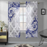 Kate McEnroe New York Sheer 2 - Panel Window Curtains in Gothic Damask PrintWindow CurtainsDG1170020DXH7856D