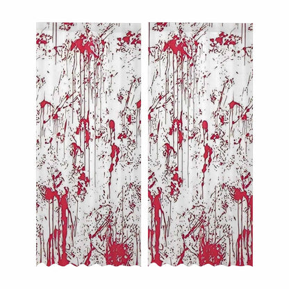 Kate McEnroe New York Sheer 2 - Panel Window Curtains in Halloween Blood SplatterWindow CurtainsDG1170019DXH7856D