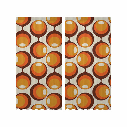 Kate McEnroe New York Sheer 2 - Panel Window Curtains in Mid Century Modern Geometric Groovy PrintWindow CurtainsDG1087258DXH7856D