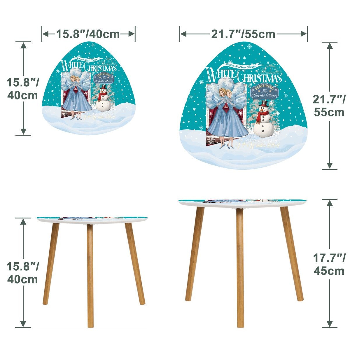 Kate McEnroe New York Sister Sister White Christmas Nesting Tables, Featuring Wallace and Davis, Haynes SistersNesting Tables3UF9Hra2jM