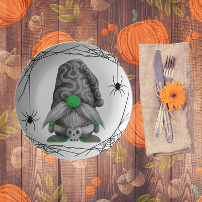 Kate McEnroe New York Skull Gnome Halloween Plate Plates Single P20-HAL-GN5-54