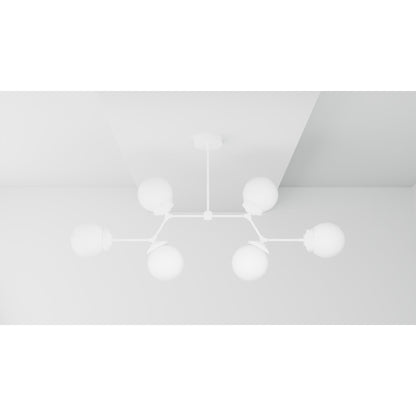 Kate McEnroe New York Solingen - 6&quot; Glass Globe 6 Light ChandelierChandeliersku - 44092781592822