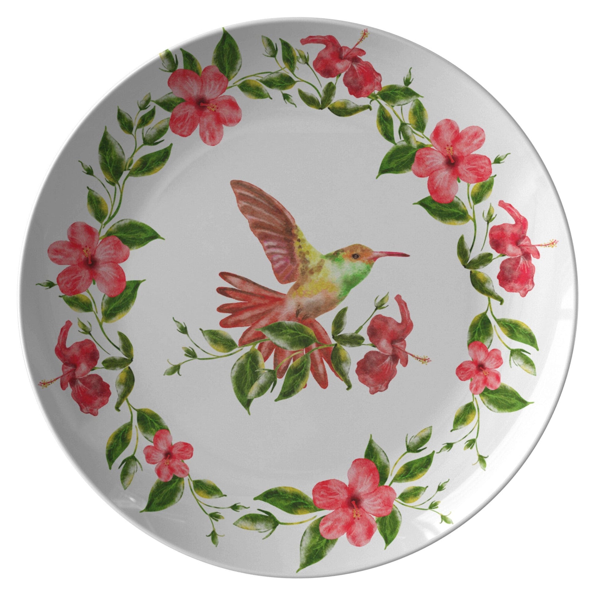 Kate McEnroe New York Spring Floral Hummingbird Dinner Plate Set Plates