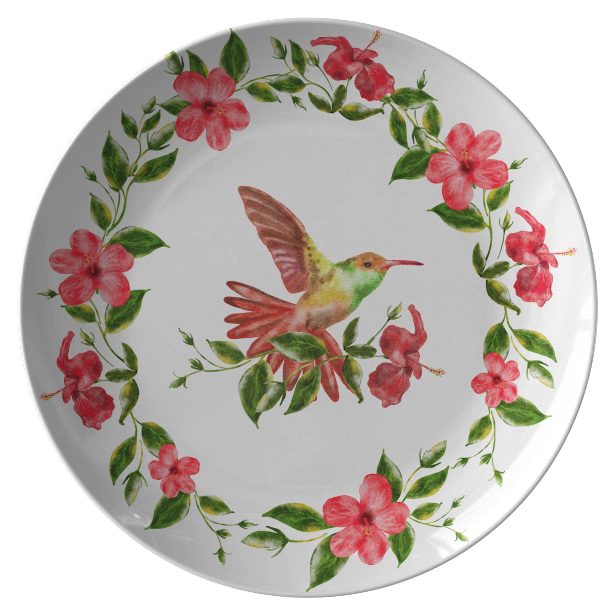Kate McEnroe New York Spring Floral Hummingbird Dinner Plate SetPlates9820FOUR