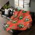 Kate McEnroe New York Sputnik Atomic Cat Sherpa Fleece Blanket, Retro Mid Century DecorBlankets33953793690778550924