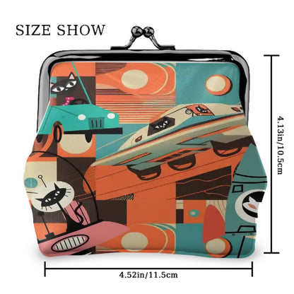 Kate McEnroe New York Sputnik Atomic Kitsch Cat Coin Purse, Mid Century Modern Space Age WalletCoin PursesNq8sqWsq9k