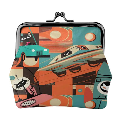 Kate McEnroe New York Sputnik Atomic Kitsch Cat Coin Purse, Mid Century Modern Space Age WalletCoin PursesNq8sqWsq9k