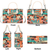 Kate McEnroe New York Sputnik Space Age Atomic Cat Handbag, Mid Century Modern Retro Futuristic Satchel, 50s Kitsch Rocket PurseHandbagsWDX3LO5N - 1