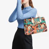 Kate McEnroe New York Sputnik Space Age Atomic Cat Handbag, Mid Century Modern Retro Futuristic Satchel, 50s Kitsch Rocket PurseHandbagsWDX3LO5N - 4