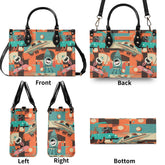 Kate McEnroe New York Sputnik Space Age Atomic Cat Handbag, Mid Century Modern Retro Futuristic Satchel, 50s Kitsch Rocket PurseHandbagsWDX3LO5N - 4