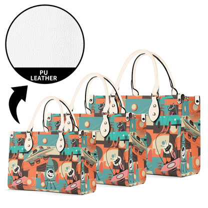 Kate McEnroe New York Sputnik Space Age Atomic Cat Handbag, Mid Century Modern Retro Futuristic Satchel, 50s Kitsch Rocket PurseHandbagsWDX3LO5N - 4