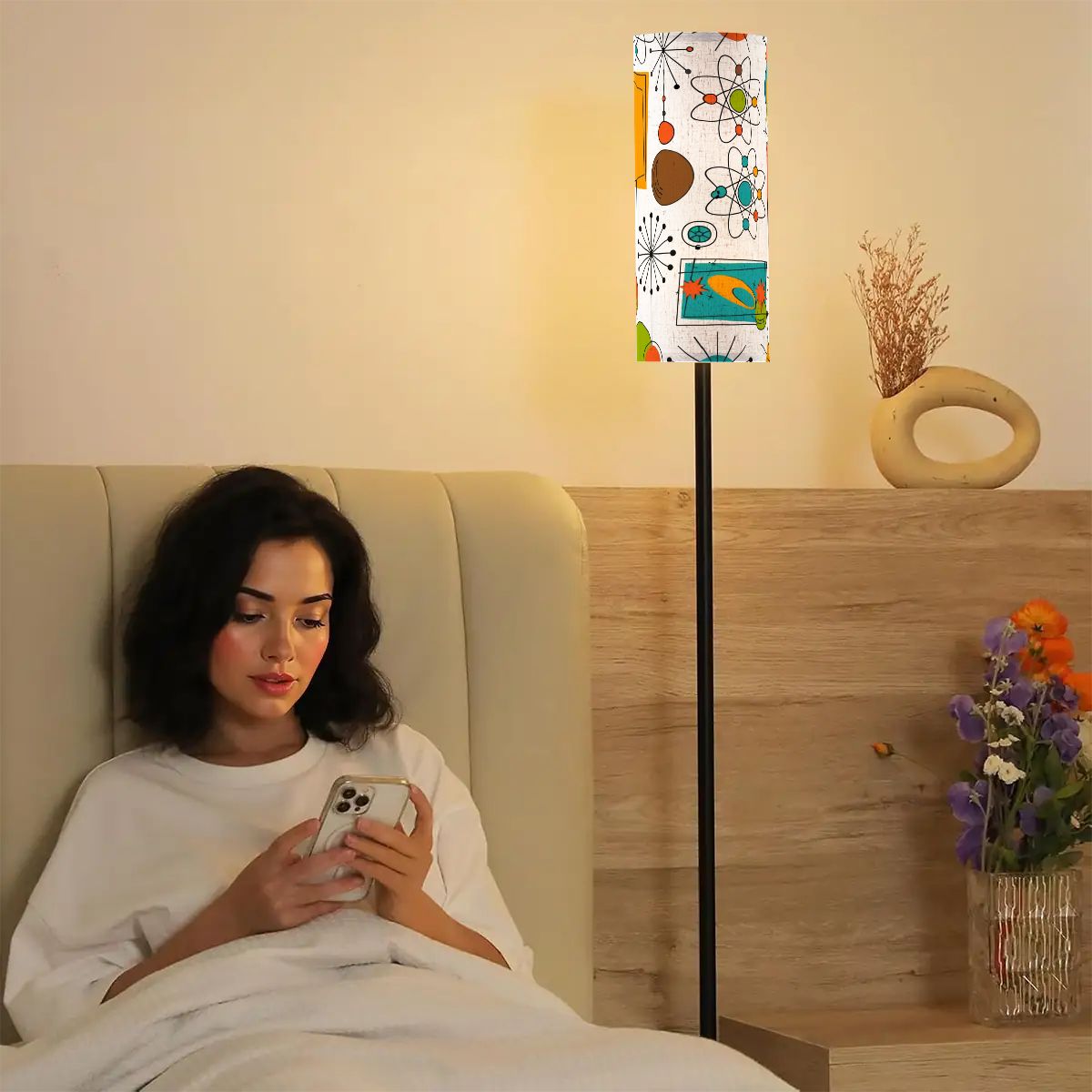 Kate McEnroe New York Sputnik Starburst MCM Tall Floor Lamp, Atomic Space Age Retro LightingFloor LampsCISzYHDWSR