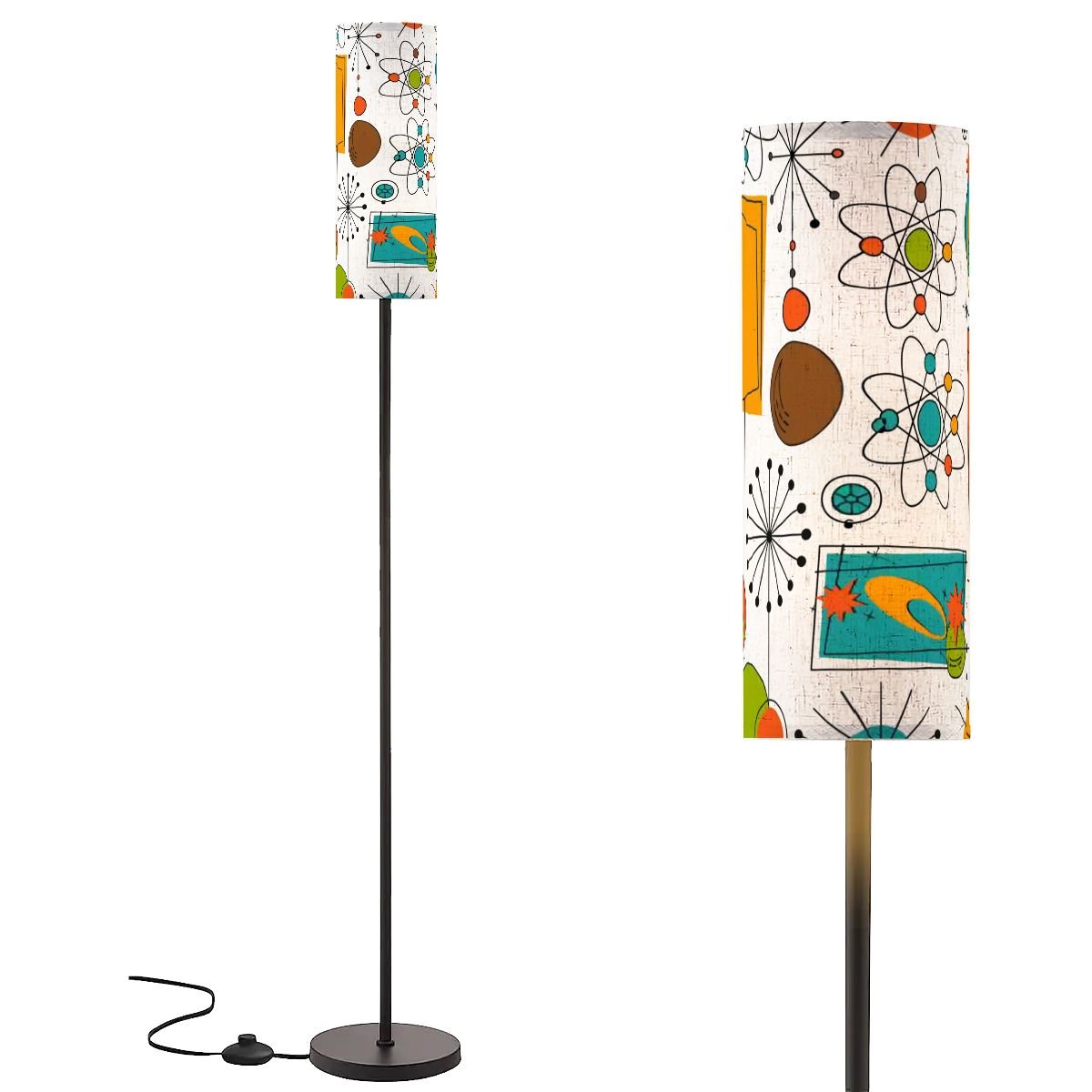 Kate McEnroe New York Sputnik Starburst MCM Tall Floor Lamp, Atomic Space Age Retro LightingFloor LampsCISzYHDWSR