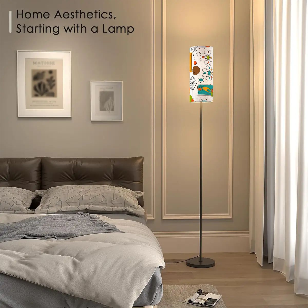 Kate McEnroe New York Sputnik Starburst MCM Tall Floor Lamp, Atomic Space Age Retro LightingFloor LampsCISzYHDWSR