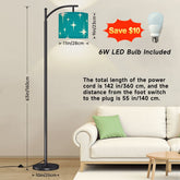 Kate McEnroe New York Starburst Arc Floor Lamp, Mid Century Modern Teal Retro LightingArc Floor LampszO91NsGNyx