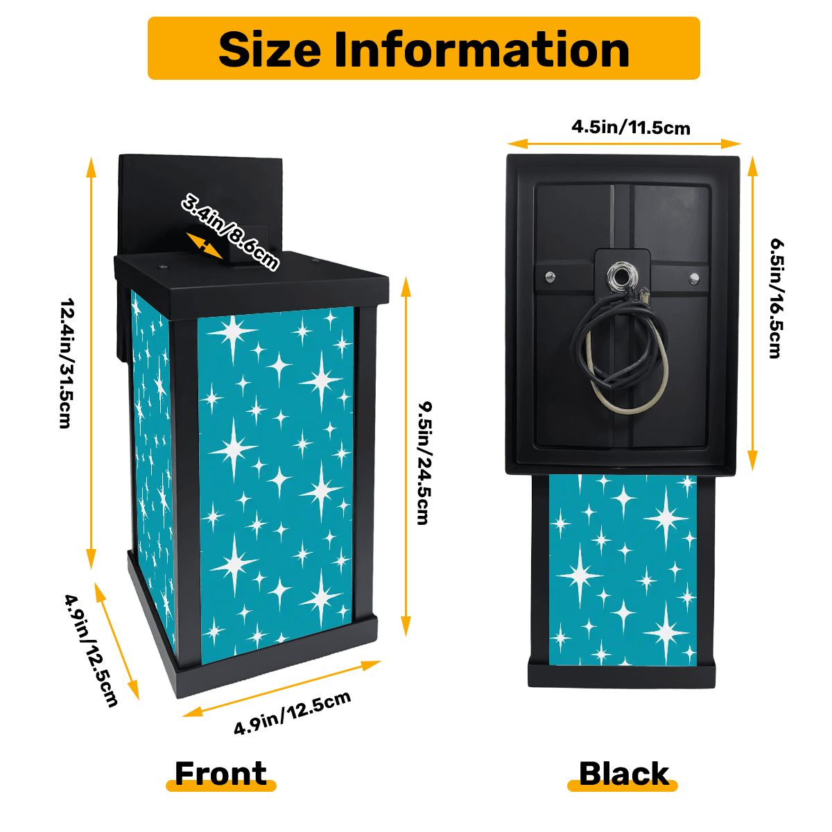 Kate McEnroe New York Starburst Mid Century Modern Wall Sconce, Retro MCM Outdoor Porch Light, 50s Atomic Accent LampOutdoor Wall Lightsv3wfbU5TlT