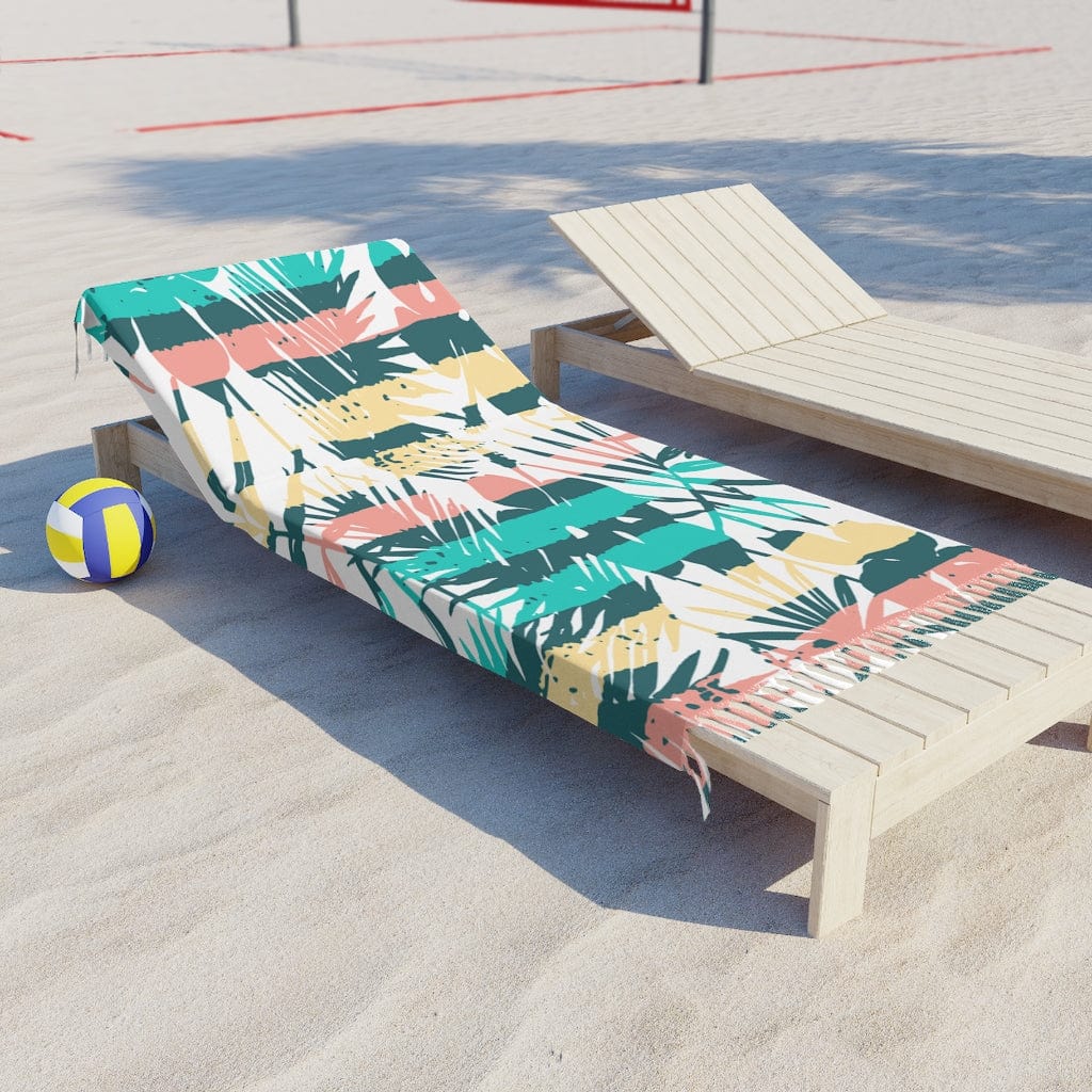 Kate McEnroe New York Summer Palm Leaves Beach Cloth Beach Cloths 38" × 81" / Polyester 95328577556019844075