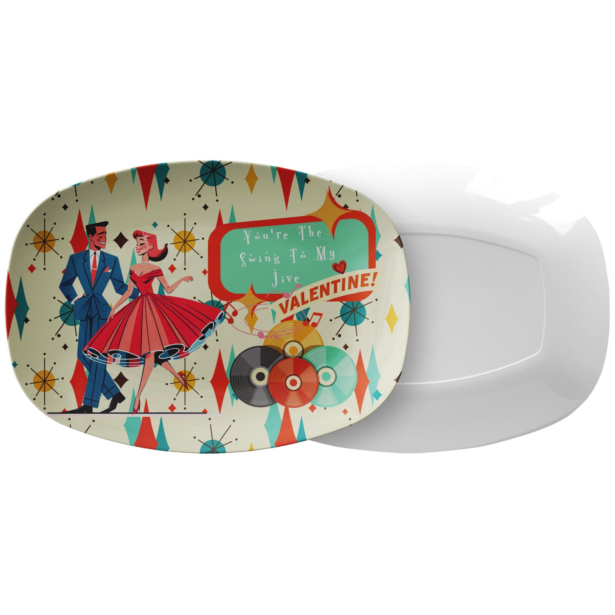 Kate McEnroe New York Swing Dance Retro Platter, Kitschy Valentine&