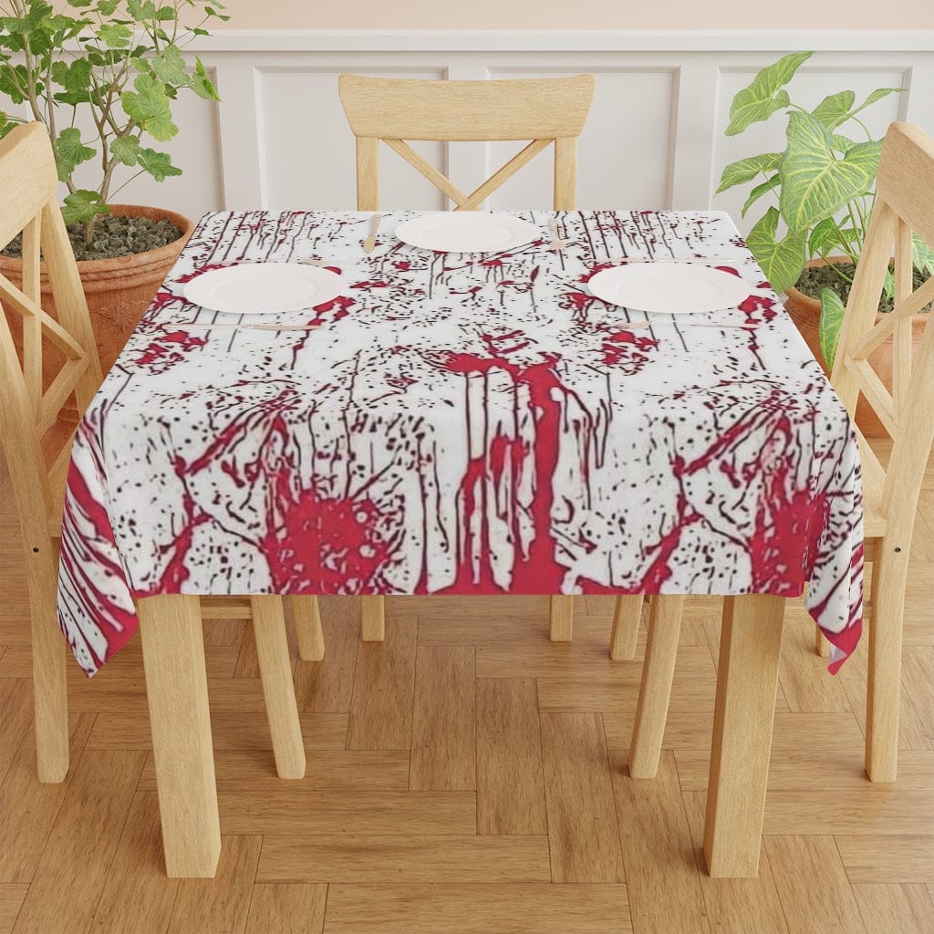 Kate McEnroe New York Tablecloth in Halloween Blood Splatter Home Decor One size / White 55181391034726574307