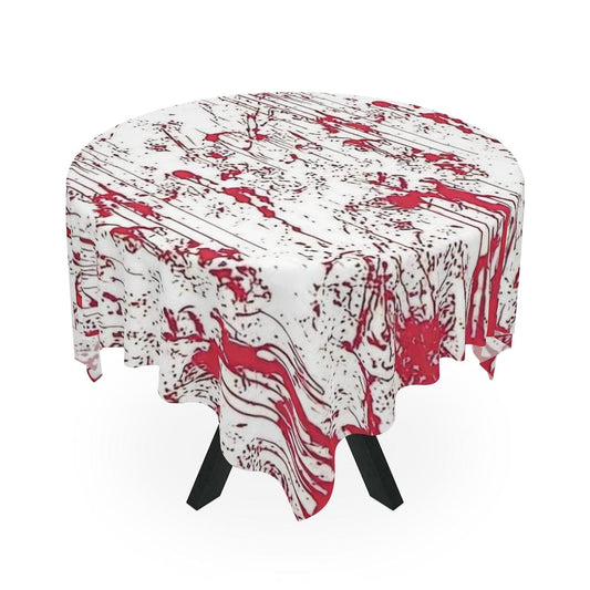 Kate McEnroe New York Tablecloth in Halloween Blood Splatter Home Decor One size / White 55181391034726574307