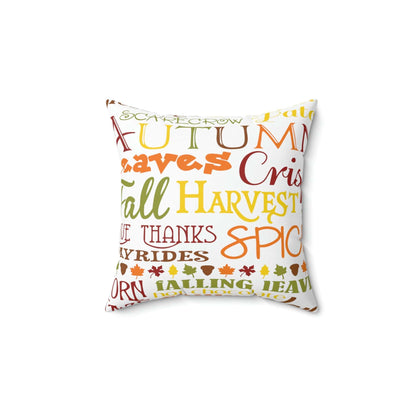 Kate McEnroe New York Thanksgiving Farmhouse Autumn Fall Throw Pillow Covers Faux Suede Throw Pillow Covers 14" × 14" 26539507380030258769