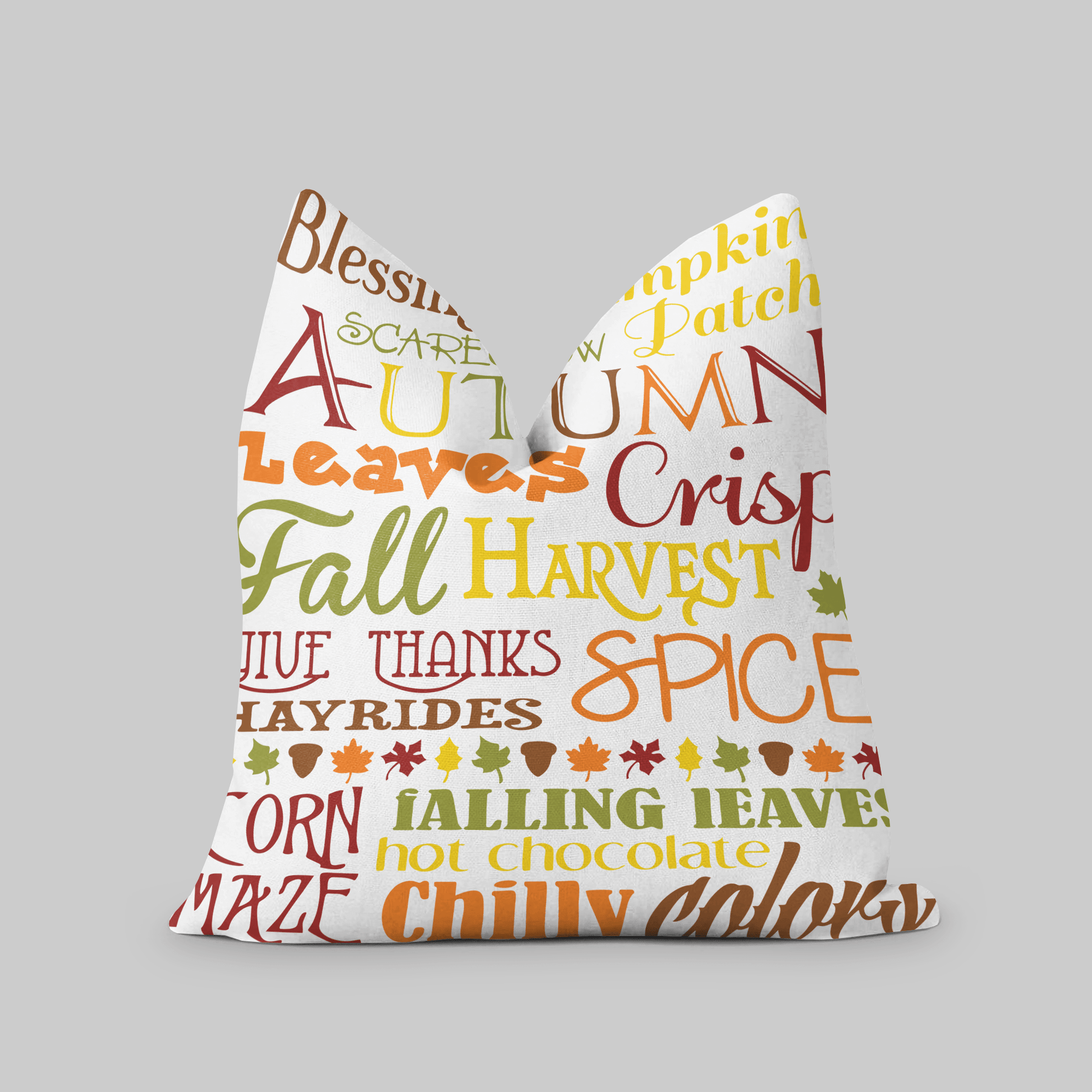 Fall Throw Pillow Cover, Farmhouse Decor, Pumpkin Patch, Hayrides, Tha –  Kate McEnroe New York
