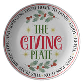 Kate McEnroe New York The Giving Plate, Circle of Giving Holiday, Thanksgiving, Christmas Dinner Pass Along Plate - 125081423PlatesP22 - THE - GVP - 2S