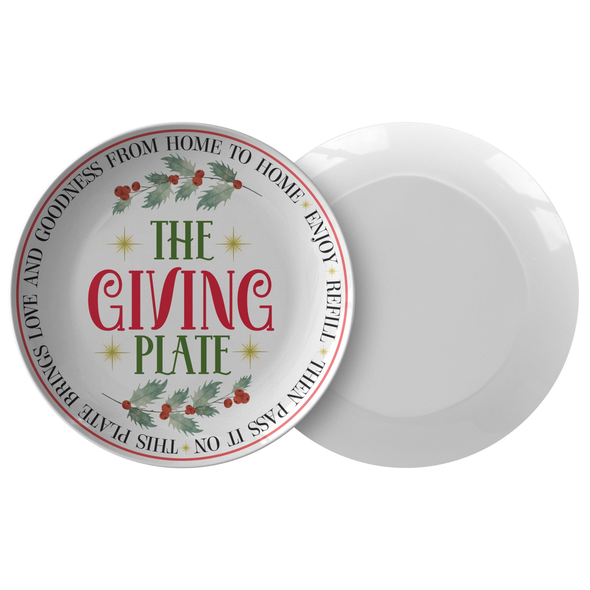 Kate McEnroe New York The Giving Plate, Circle of Giving Holiday, Thanksgiving, Christmas Dinner Pass Along Plate - 125081423PlatesP22 - THE - GVP - 2S
