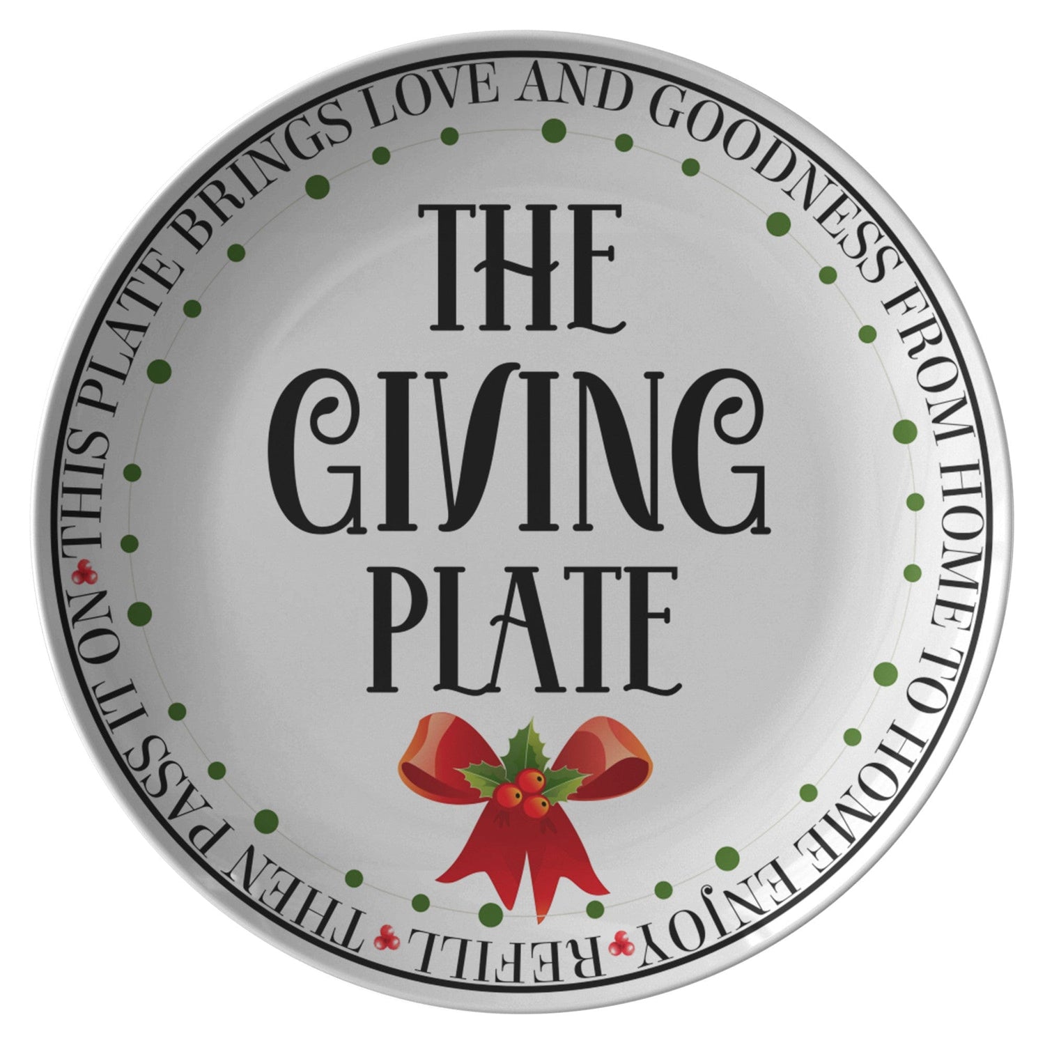 Kate McEnroe New York The Giving Plate, Holiday Circle of Giving, Thanksgiving, Christmas Dinner Plate Plates