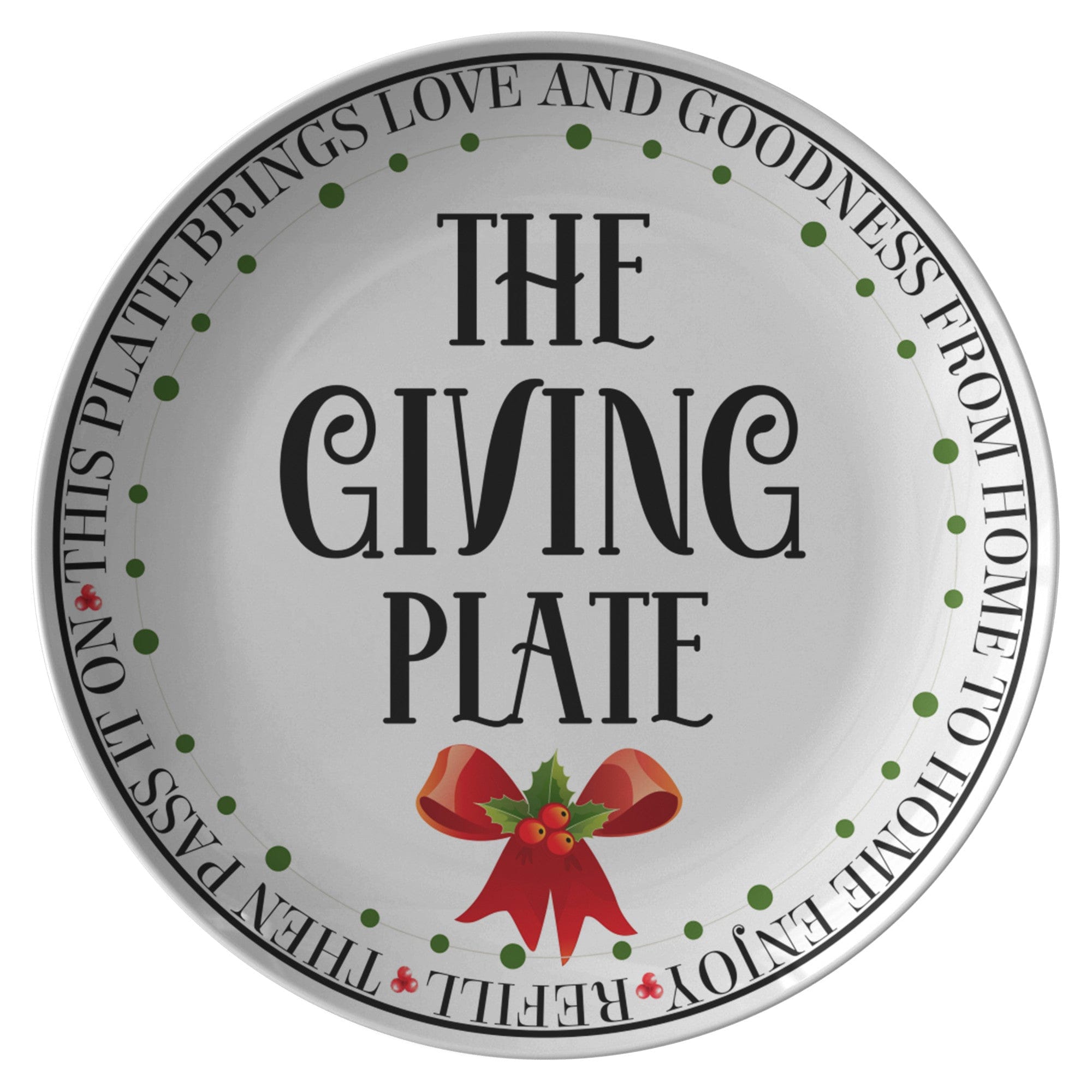 Kate McEnroe New York The Giving Plate, Holiday Circle of Giving, Thanksgiving, Christmas Dinner PlatePlates9820SINGLE