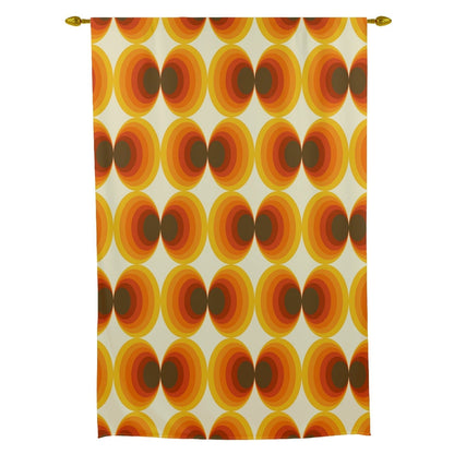 Kate McEnroe New York Tie Up Curtain in 70s Mid Mod Geometric Abstract Retro StyleTie - up Curtains55858