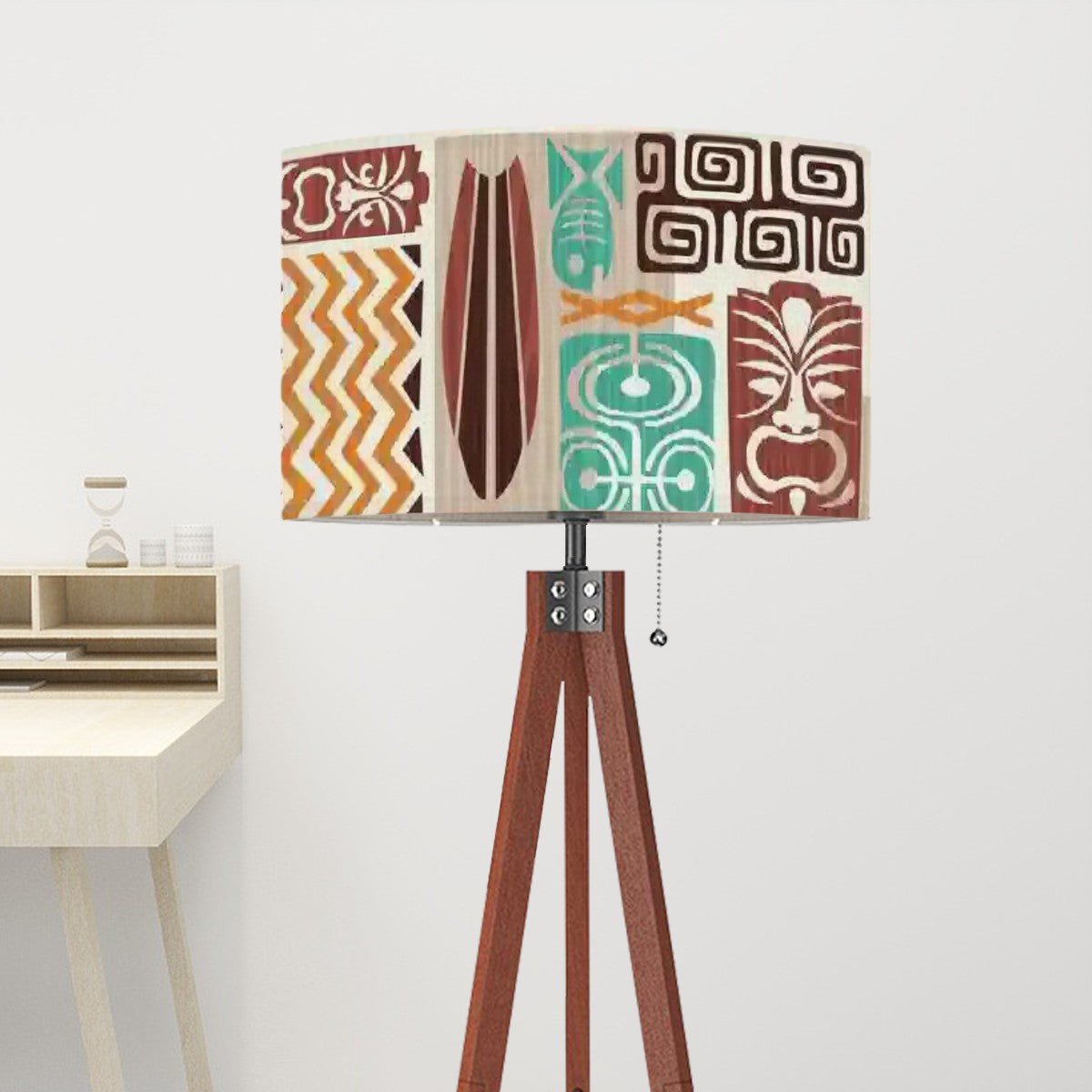 Kate McEnroe New York Tiki Polynesian Lamp Shade, Retro Mid Century Modern Exotica DecorLamp ShadesET9JCa3WfB