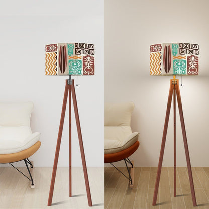 Kate McEnroe New York Tiki Polynesian Lamp Shade, Retro Mid Century Modern Exotica DecorLamp ShadesET9JCa3WfB