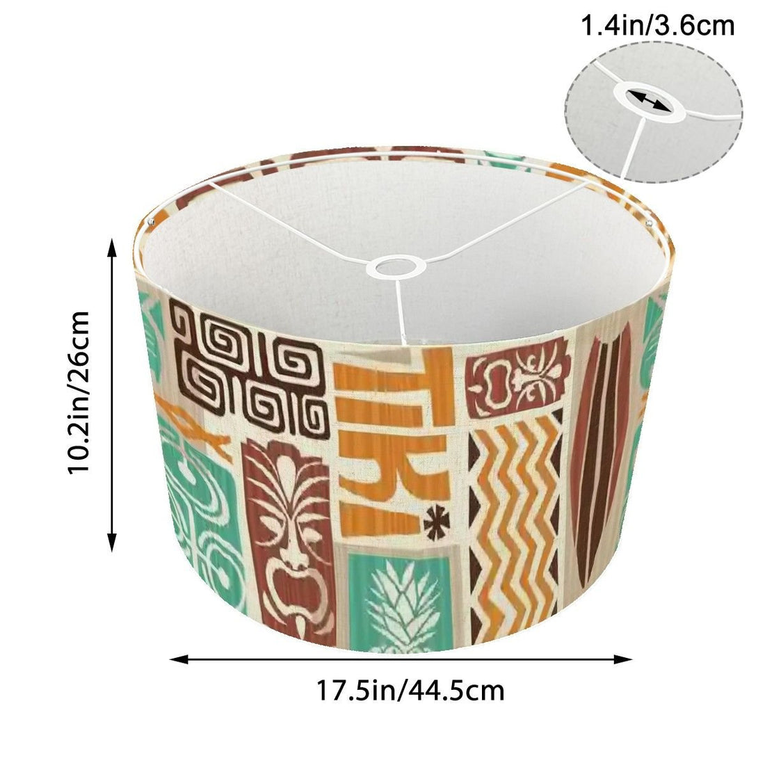 Kate McEnroe New York Tiki Polynesian Lamp Shade, Retro Mid Century Modern Exotica DecorLamp ShadesET9JCa3WfB
