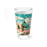 Kate McEnroe New York Tinsel Palms Motel 1950s Kitsch Christmas Mid Century Modern Pint GlassPint Glasses19141910453002640597