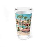 Kate McEnroe New York Tinsel Palms Motel Palm Springs 50s Christmas Mid Century Pint GlassPint Glasses36856450728997495365