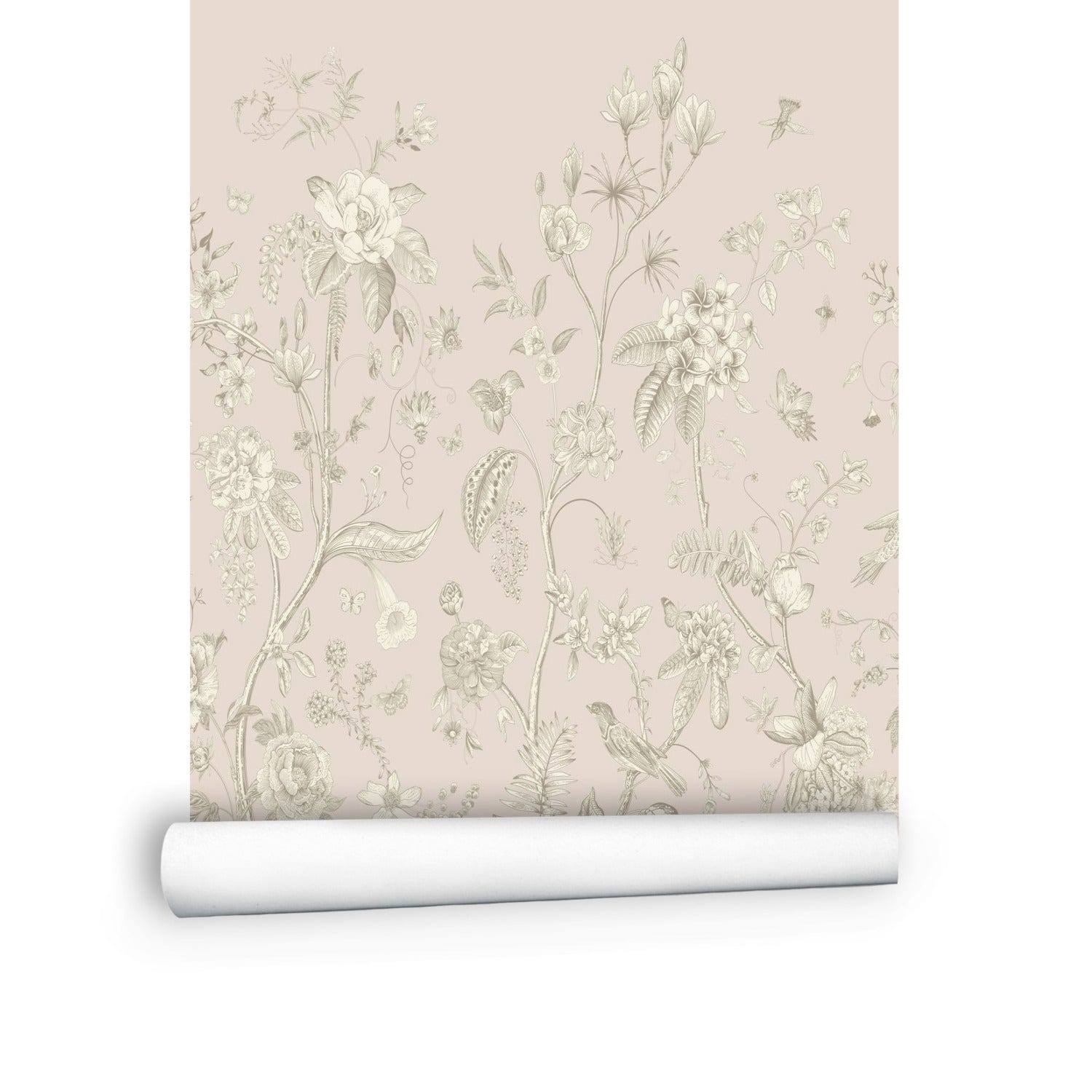 Kate McEnroe New York Toile de Jour Botanical Garden Peel - and - Stick Wallpaper MuralWall Mural111020