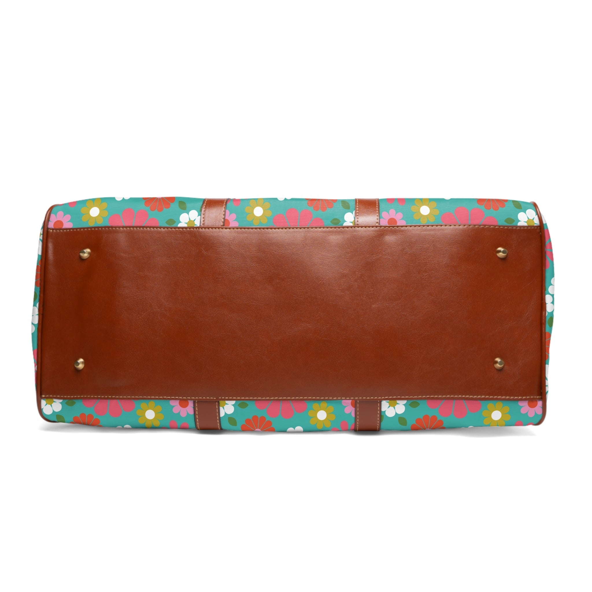 Kate McEnroe New York Travel Bag - Mid century Modern 70s Retro Groovy Flower PowerDuffel Bags28450120287464573059