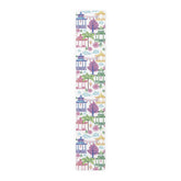 Kate McEnroe New York Tropical Chinoiserie Pagoda Table Runner Blue Pink Green Yellow Dining DecorTable Runners55495971077729346665
