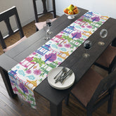 Kate McEnroe New York Tropical Chinoiserie Pagoda Table Runner Blue Pink Green Yellow Dining DecorTable Runners55495971077729346665