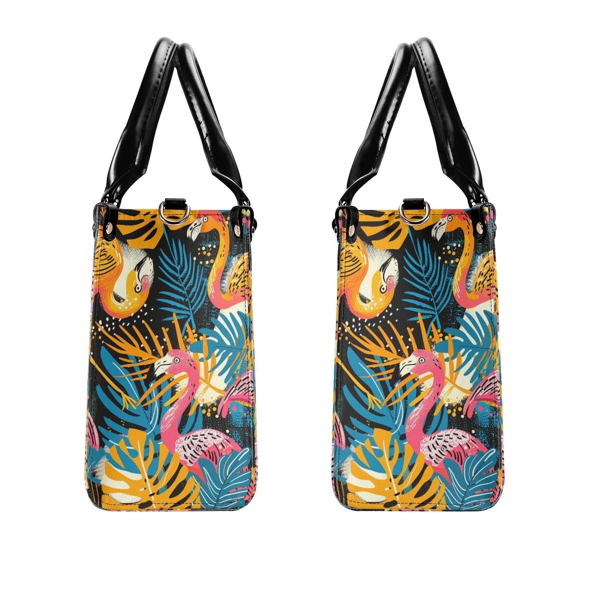 Kate McEnroe New York Tropical Flamingo Mid Century Modern Satchel, Retro Vintage MCM Style HandbagHandbagsNVK6LVKW - 4